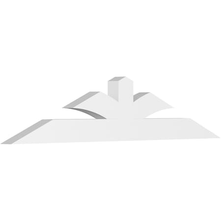 Ekena Millwork Richland Architectural Grade PVC Gable Bracket, 84"W x 17 1/2"H x 4"D x 6"F, 5/12 Pitch GBP084X18X0406RIC00